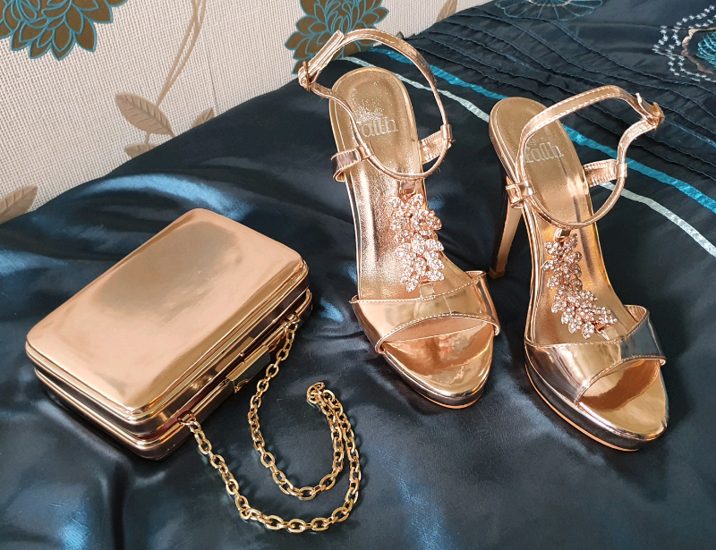 faith rose gold bag